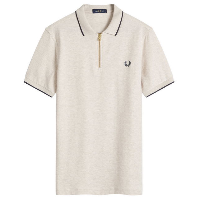 Pique Zip Polo Shirt