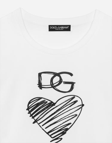 Тениска Dolce & Gabbana T-shirt Manica Corta Бяло | F8L99TG7XAYW0800, 2