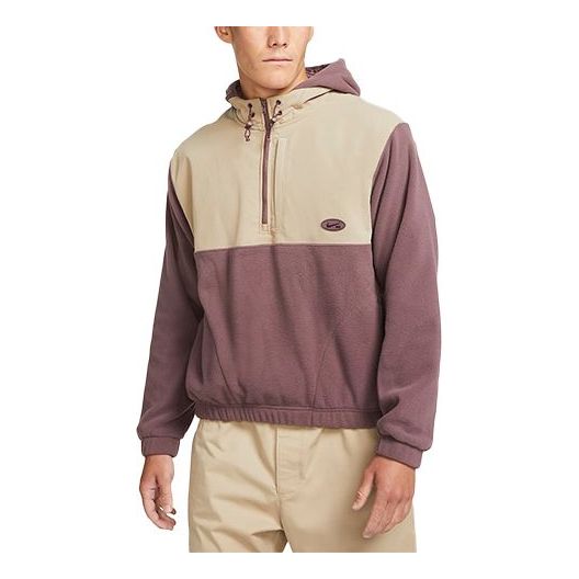 Суитчър Nike SB SB Therma-FIT Winterized Polar Fleece Splicing Skateboard Hoodie Лилаво | DA4224-646