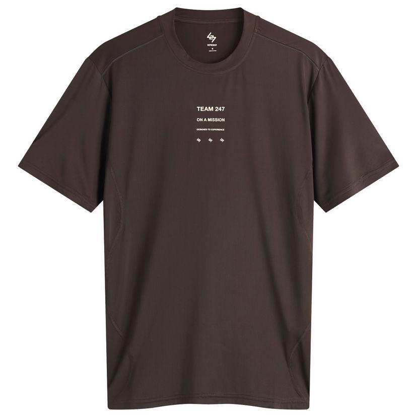 Тениска Represent Clo 247 Short Sleeve Runner T-Shirt Кафяво | 247M100018-17