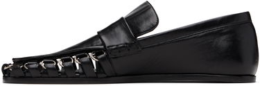 Кецове и обувки Jil Sander Jil Sander D-Ring Leather Loafers Черно | J15WR0026_P4835, 2