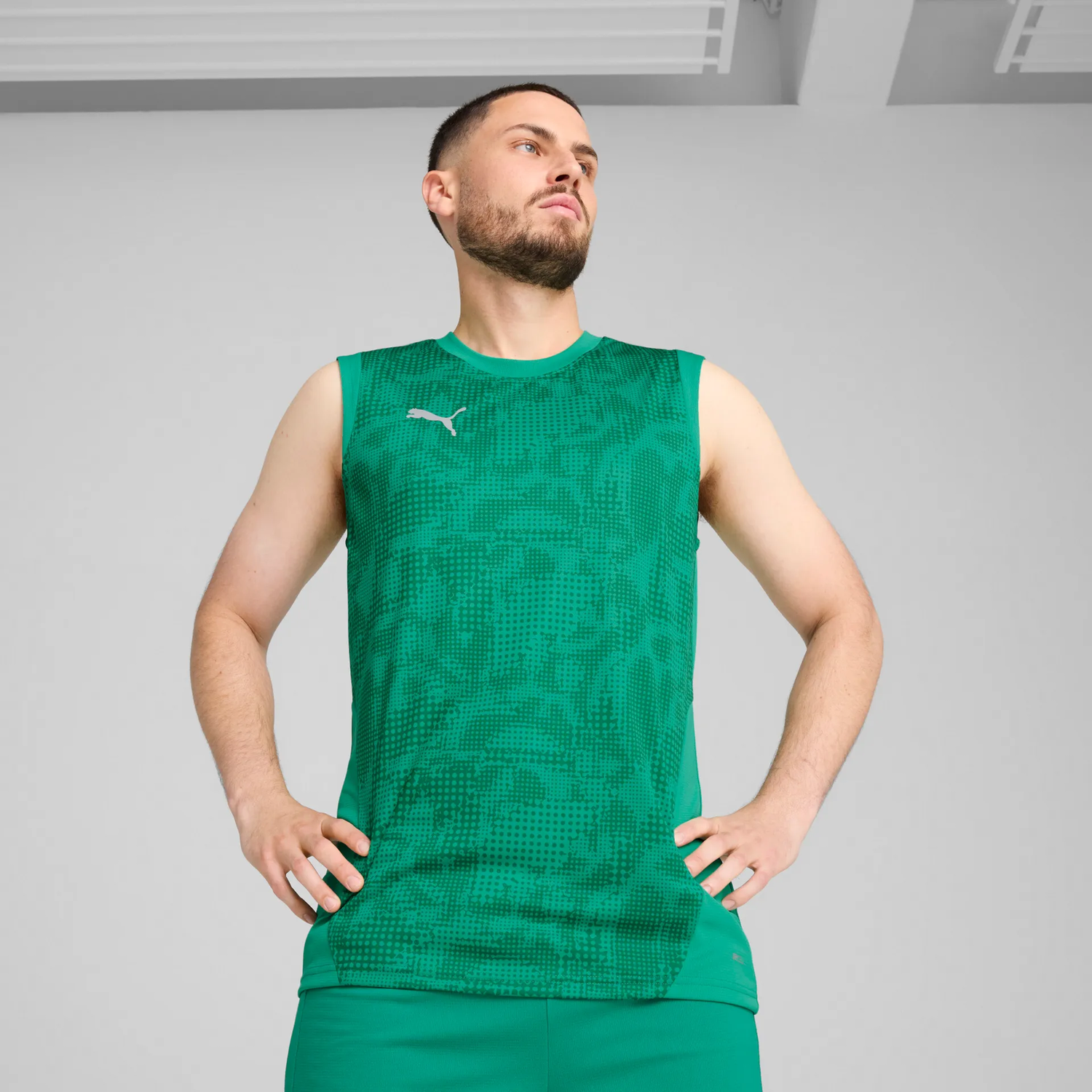 Потник Puma Puma teamCUP Training Sleeveless Jersey Зелено | 659168-05, 1