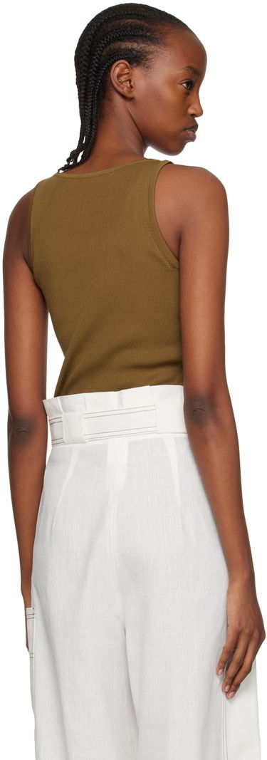 Потник Max Mara Show Ribbed Tank Top Зелено | 2313610232600 MM12117, 2