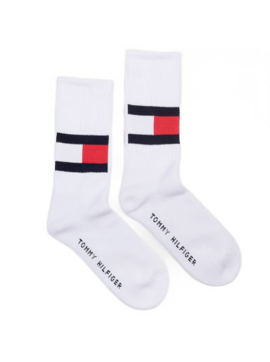 Бельо и чорапи Tommy Hilfiger Flag Socks Бяло | 481985001