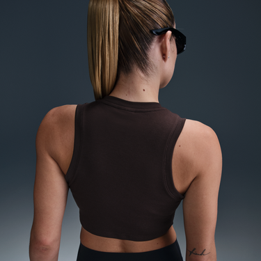 Слънчеви очила Nike Nike Sportswear Chill Knit Slim-Fit Cropped Ribbed Tank Top Черно | FB8279-220, 2