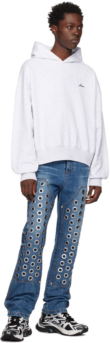 Суитчър We11done Embroidered Hoodie Сиво | WD-TH3-22-714-U-GY, 3