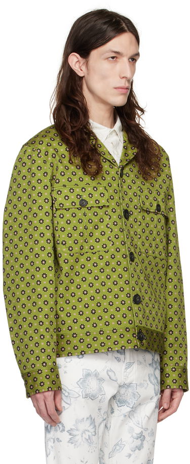 Яке Erdem Erdem Graham Floral Print Jacket Зелено | MS23_712MMFOG GRAHAM, 1