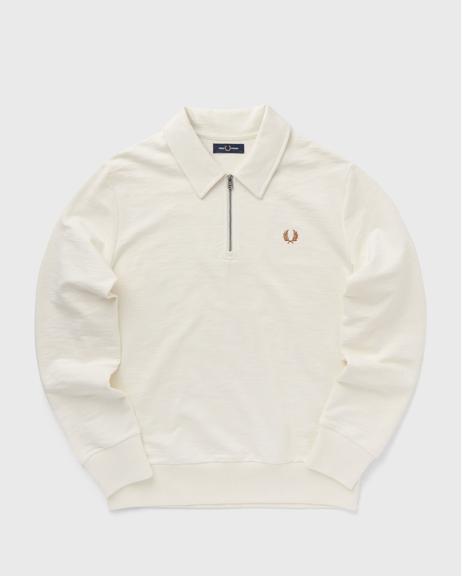 Суитчър Fred Perry Zip Neck Collar Sweatshirt Бежово | M6639-560, 0