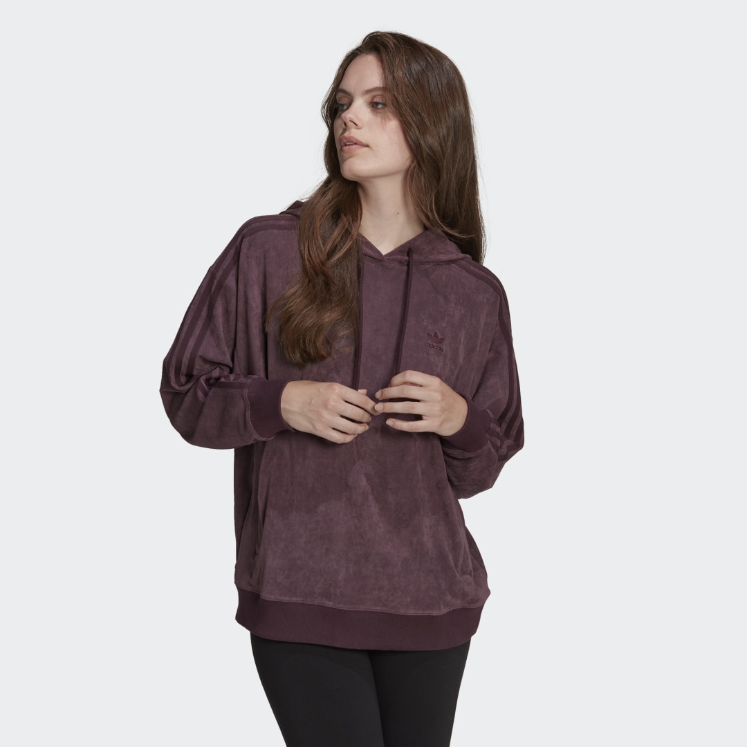 Суитчър adidas Performance Adicolor Classics Suede Hoodie Бургунди | HM1695, 1