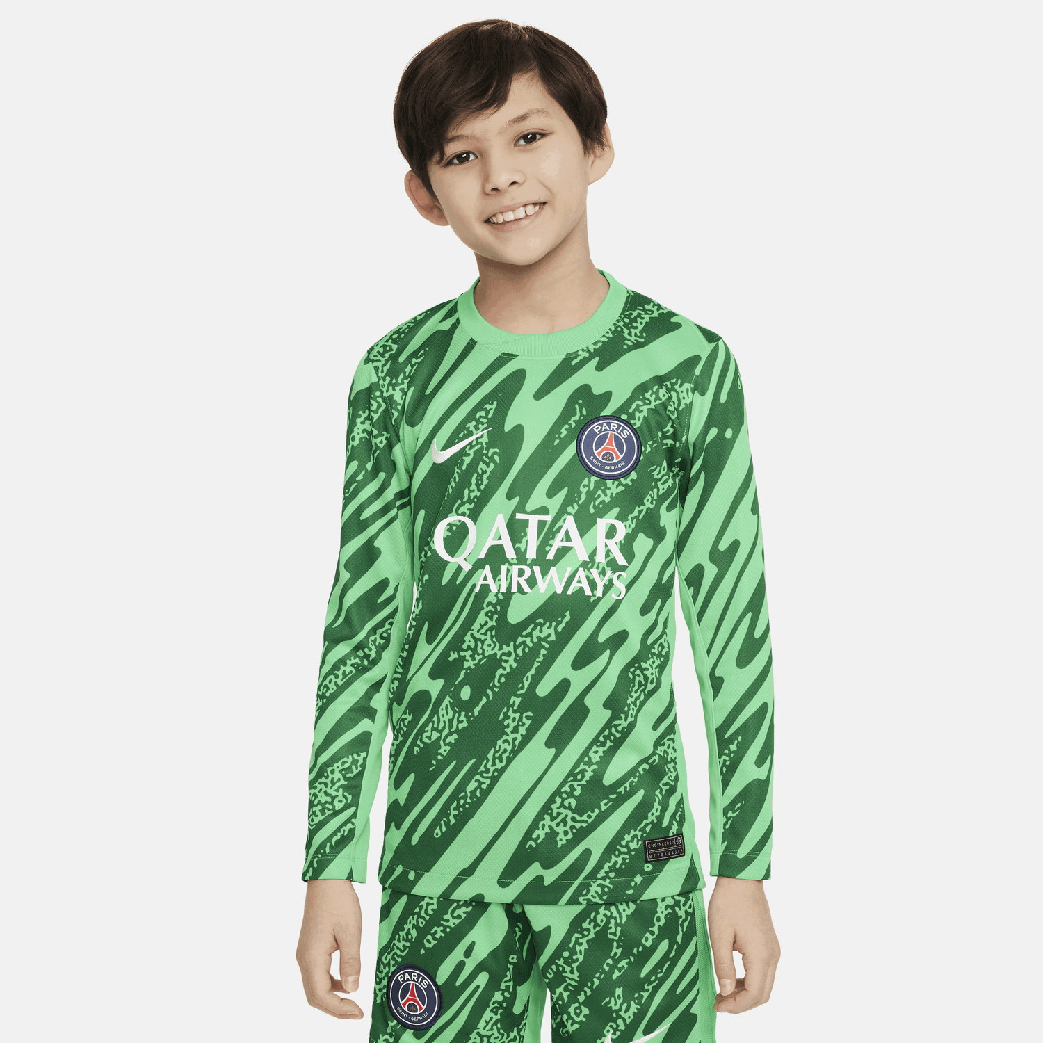 Фланелка Nike Paris Saint-Germain Stadium 2024 Replica Dri-FIT Goalkeeper Soccer Jersey Зелено | FN9162-329, 0