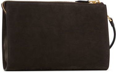 Дамска чанта Tom Ford Tom Ford Nubuck Flat Pouch Кафяво | H0500-LCL447G, 2