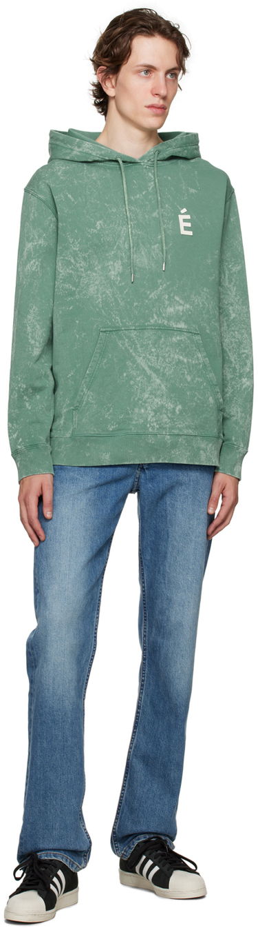 Суитчър Études Klein Acid Wash Hoodie Зелено | H23MM253A01442, 3