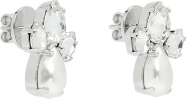 Обеци Simone Rocha Simone Rocha Victorian Faux-Pearl & Crystal Floret Stud Earrings Бяло | ERG536 0906, 4