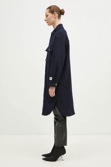 Яке MAISON KITSUNÉ Maison Kitsune Workwear Wool Shirt Jacket Синьо | NW02211WM0026, 1
