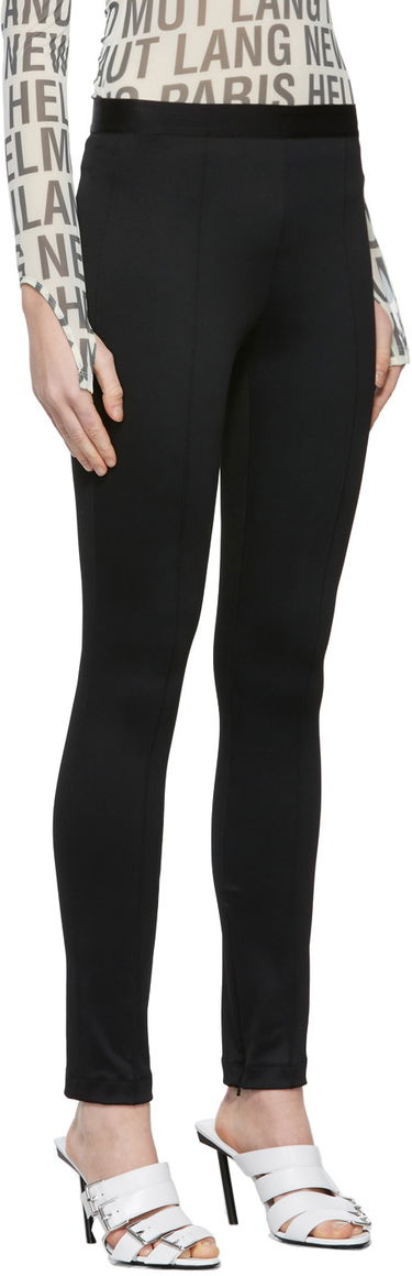 Клинове Helmut Lang Helmut Lang Double Needle Rib Leggings Черно | J06HW202, 1