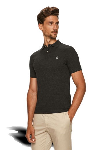 Поло тениска Polo by Ralph Lauren Custom Fit Polo Черно | 710536856031