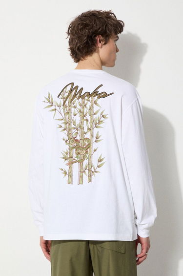 Тениска Maharishi Maharishi Dragon Bamboo Long Sleeve T-Shirt Бяло | 5080.WHITE, 2
