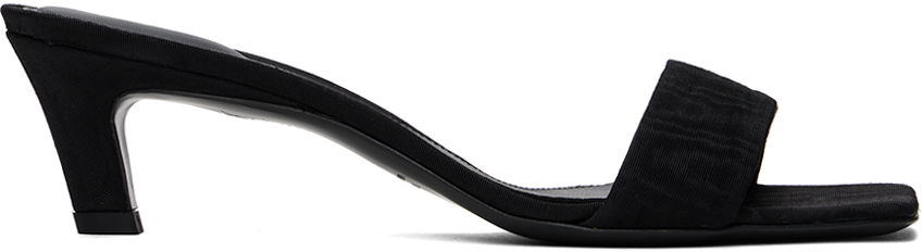 Грижа за обувките TOTEME TOTEME 'The Mule' Heeled Sandals Черно | 243-WAS0154-FB0232, 0