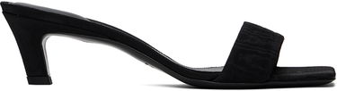 Грижа за обувките TOTEME TOTEME 'The Mule' Heeled Sandals Черно | 243-WAS0154-FB0232, 0