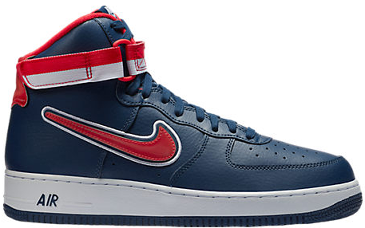 Кецове и обувки Nike Air Force 1 High Sport NBA Midnight Navy University Red Тъмно синьо | AV3938-400, 0