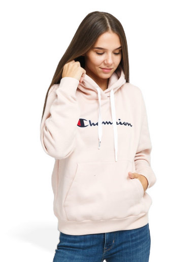 Суитчър Champion Organic Cotton Script Logo Розово | 114461 PS075