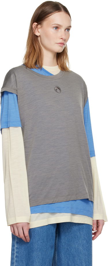 Тениска Marine Serre Marine Serre Merino Jersey T-shirt Set Многоцветен | UTT011ARJER0023, 1