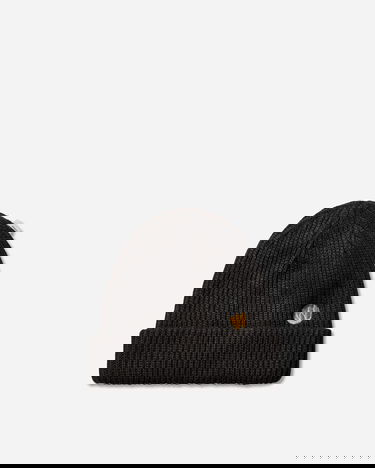 Шапка WTAPS FLP Ribbed Beanie with Logo Patch Черно | 252MADT-HT04 BLACK, 0