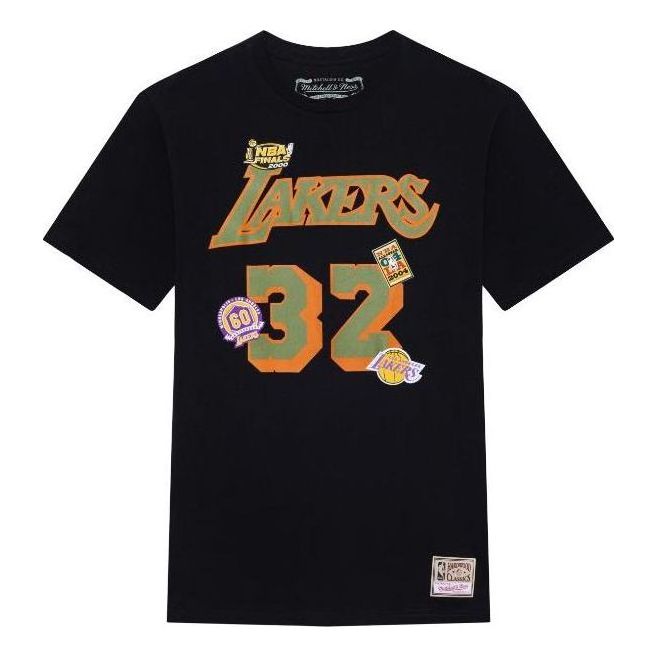 Тениска Mitchell & Ness Mitchell & Ness NBA Los Angeles Lakers Script Magic Johnson T-Shirt Черно | BNN3DP22083-LALBLCKEJH, 0