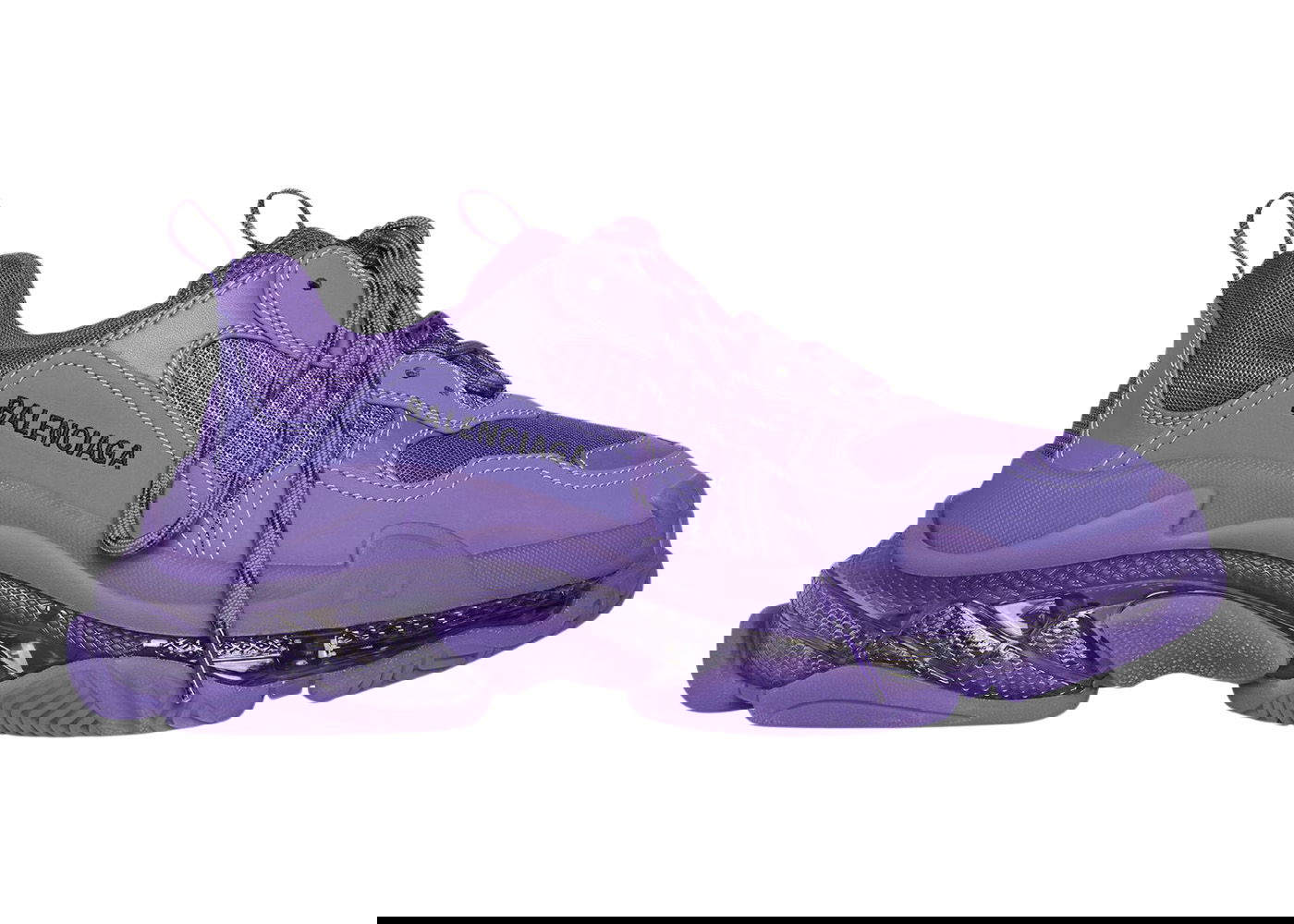 Кецове и обувки Balenciaga Triple S Clear Sole Deep Purple W Лилаво | 544351W2GA16910, 0
