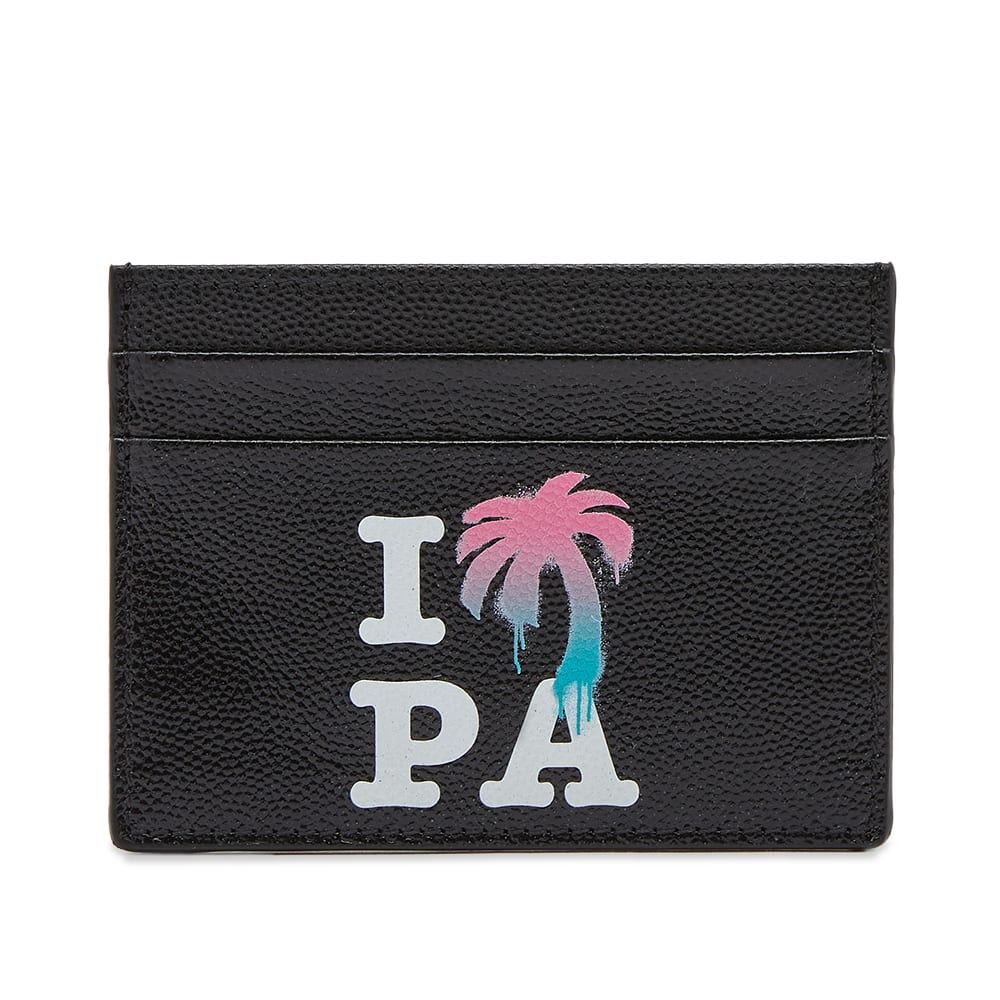 Портфейл Palm Angels I Love PA Card Holder Multi Черно | PMND008S23LEA0011084, 0