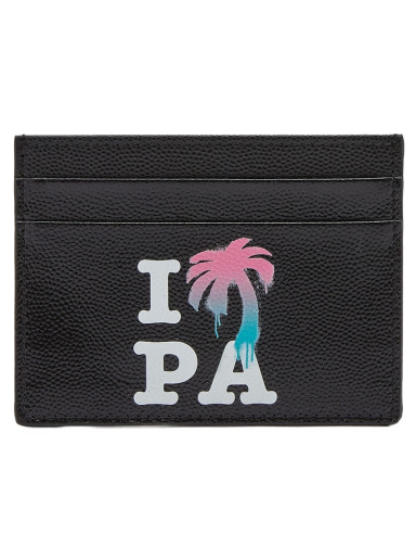 Портфейл Palm Angels I Love PA Card Holder Multi Черно | PMND008S23LEA0011084