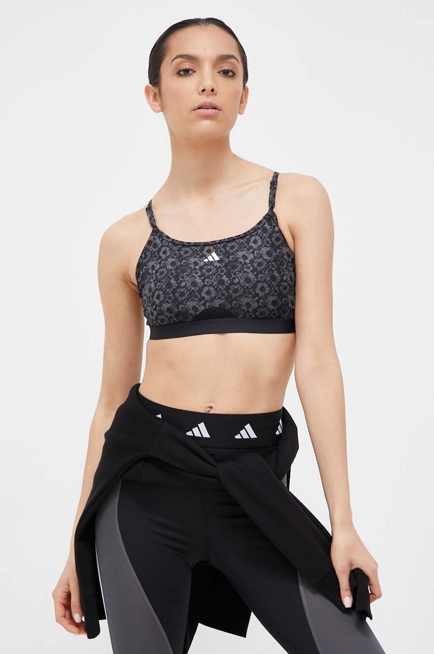 Сутиен adidas Performance Aeroreact Training Light-Support Floral Print Bra Черно | HZ1530, 0
