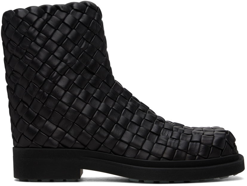 Облекло Bottega Veneta Bottega Veneta Ben Woven Boots Черно | 775266V3H60