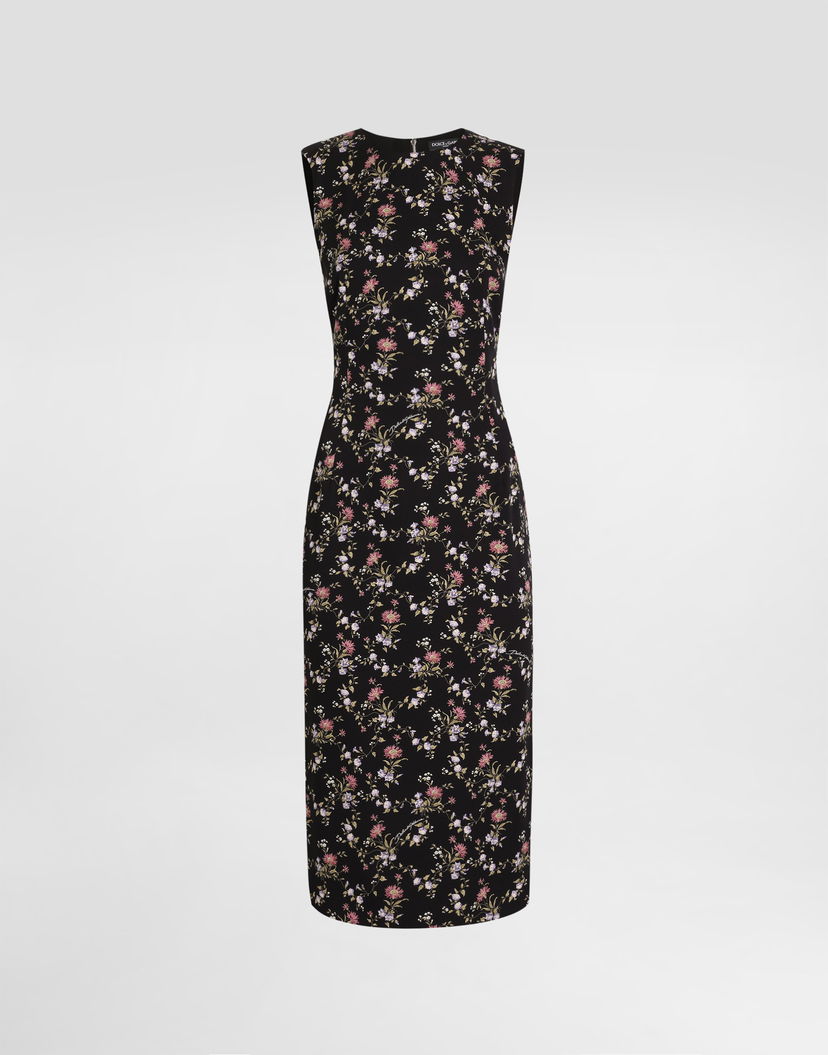 Pокля Dolce & Gabbana Dolce & Gabbana Small Floral-print Charmeuse Dress Многоцветен | F6GASTFSA8IHN5XV