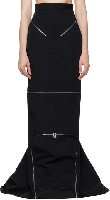 Пола Rick Owens Rick Owens Hollywood Headon Maxi Skirt Черно | RO01E7399 PCVS, 0