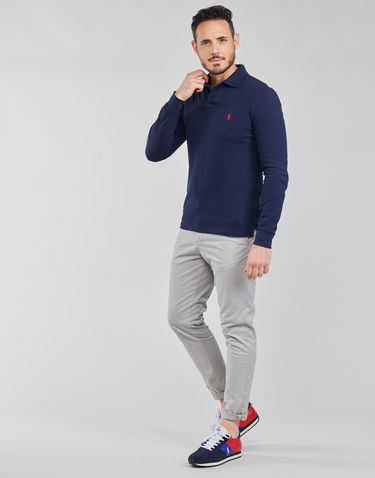 Тениска Polo by Ralph Lauren Long Sleeve T-shirt Тъмно синьо | 710681126038-NOS, 2