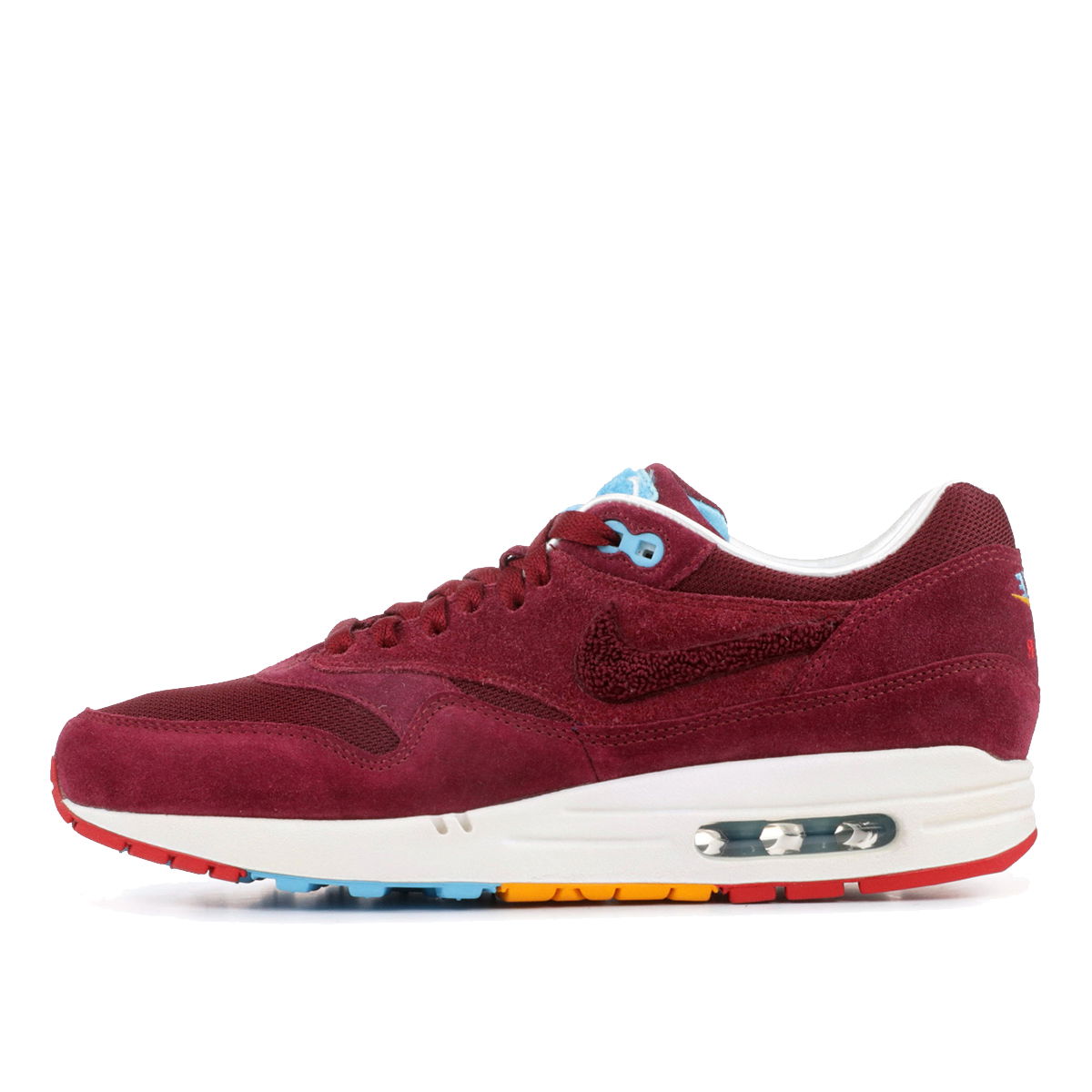 Кецове и обувки Nike Parra x Patta x Air Max 1 "Cherrywood" Бургунди | 394805-600, 1