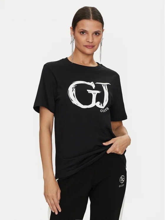 Тениска GUESS sara gj ss t-shirt xs Черно | V4YI01K8FQ4-JBLK