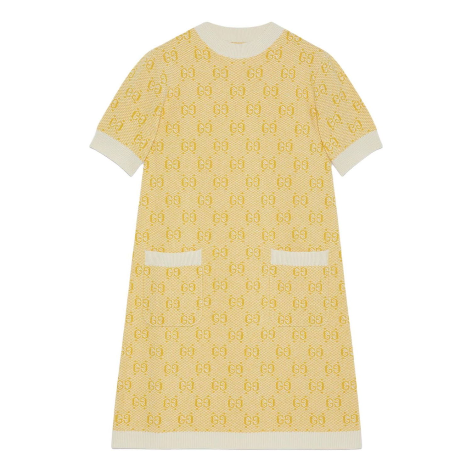 Pокля Gucci GG Wool Jacquard Dress Жълто | 773633-XKDK5-7218, 0