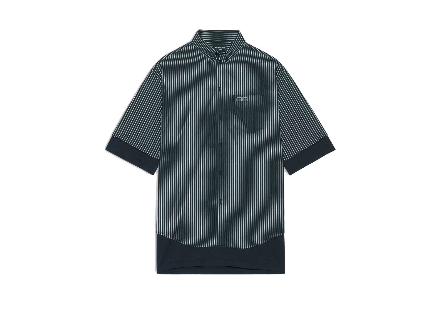Риза Balenciaga BB Icon Layered Shirt Черно | 690394TJM191269, 0