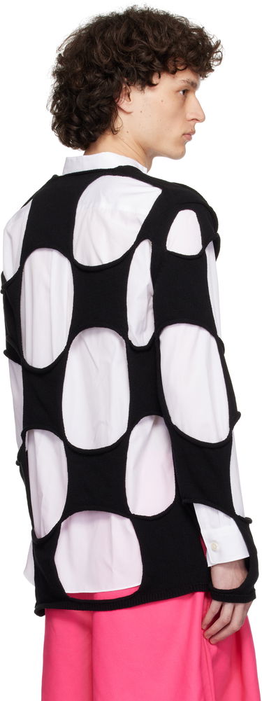 Пуловер Comme des Garçons Homme Plus Cotton Code Intarsia B Pattern Crewneck Sweater Черно | PO-N012-051, 2