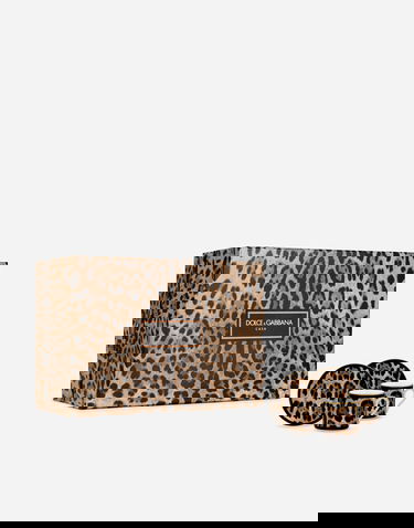 Домашен декор Dolce & Gabbana Dolce & Gabbana Leopard Print Gift Box With 2 Porcelain Espresso Cups With Saucers Многоцветен | TC0S23TCA71UL003, 0