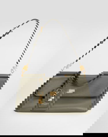 Дамска чанта Dolce & Gabbana Dolce & Gabbana My Sicily Leather Top-Handle Bag with Lock Charm Зелено | BB7782B732180560, 3