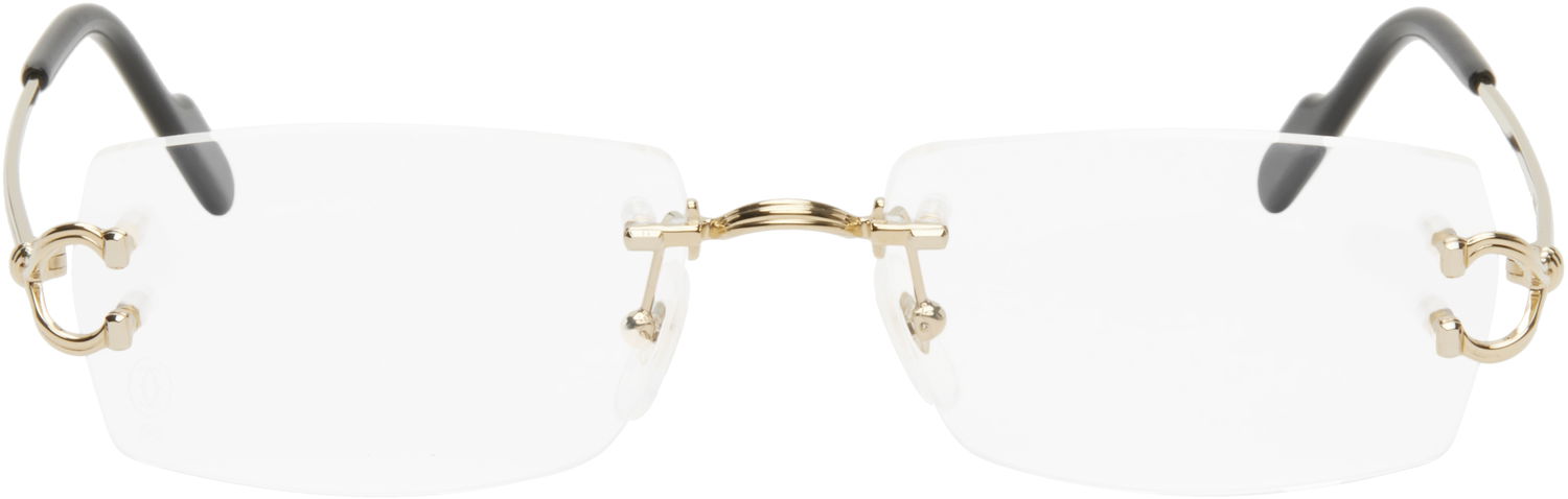 Слънчеви очила Cartier Cartier Décor C Classique Rimless Glasses Металик | CT0563O-001, 0