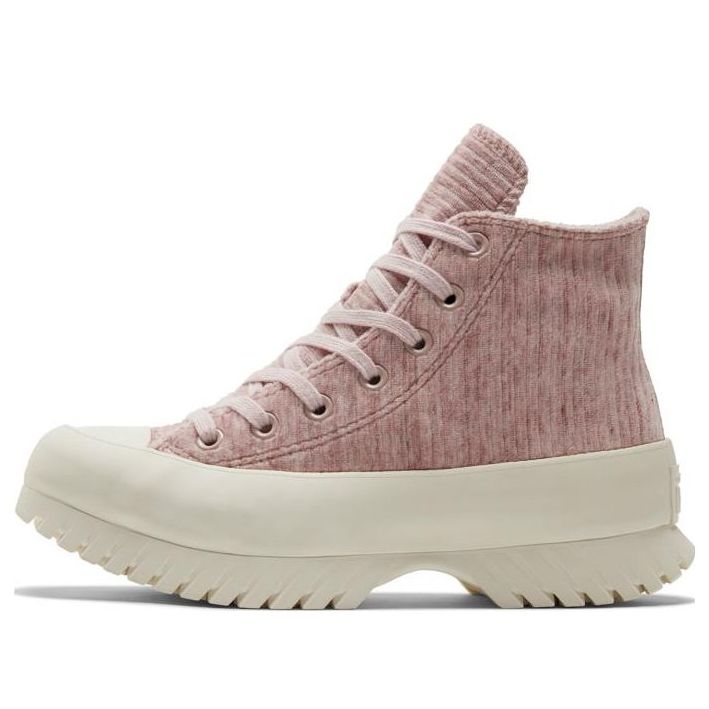 Кецове и обувки Converse Chuck Taylor All Star Lugged 2.0 High Striped Knit Розово | A03243C