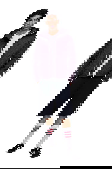 Пухо яке adidas Originals Wales Bonner Quilted Hooded Jacket Бургунди | KE9956, 3