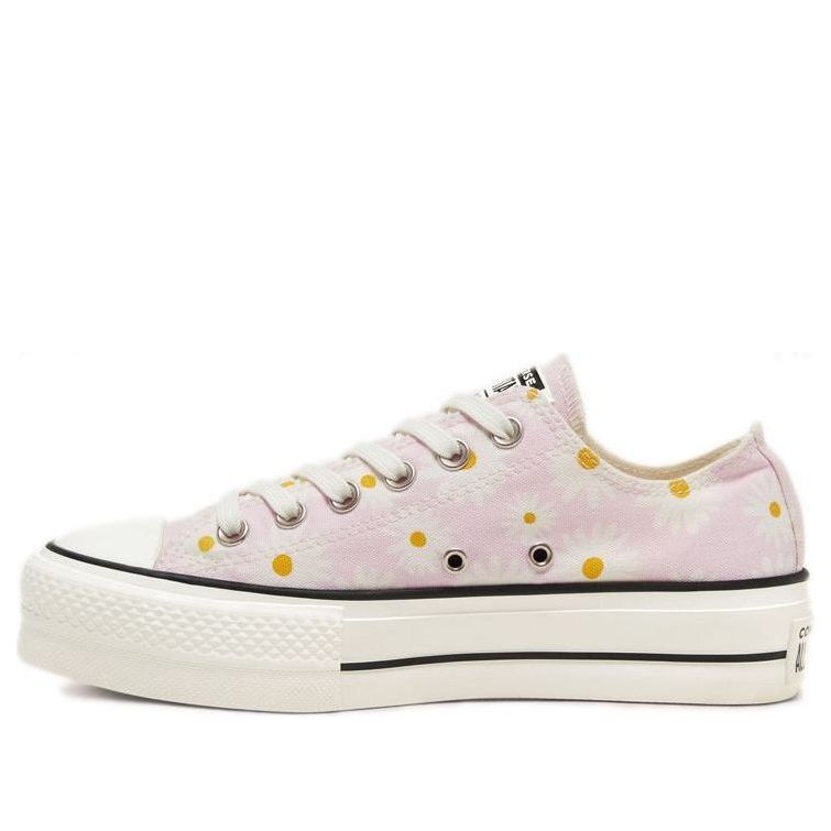 Кецове и обувки Converse Chuck Taylor All Star Lift Platform Low 'Camp - Daisies' Розово | 568934C, 0