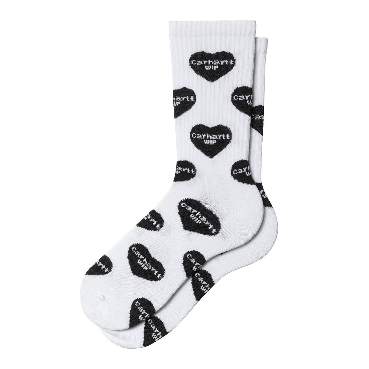 Чорапи Carhartt WIP Heart Logo Jacquard Socks Бяло | I034483_1, 0