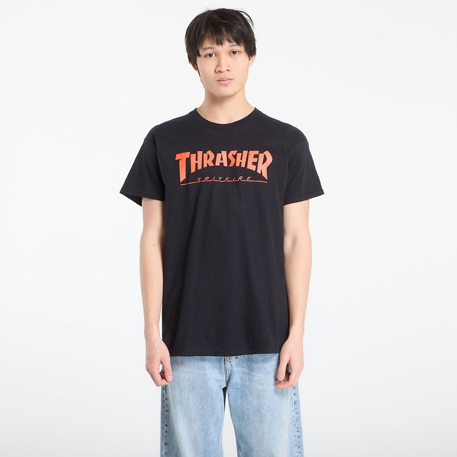 Тениска Thrasher Thrasher x Spitfire Big Head Jake T-Shirt Черно | 145840, 0