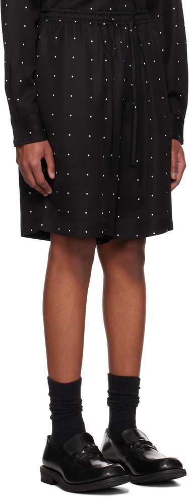 Къси панталони Róhe Dotted Elasticated Shorts Черно | 314-32-033, 1